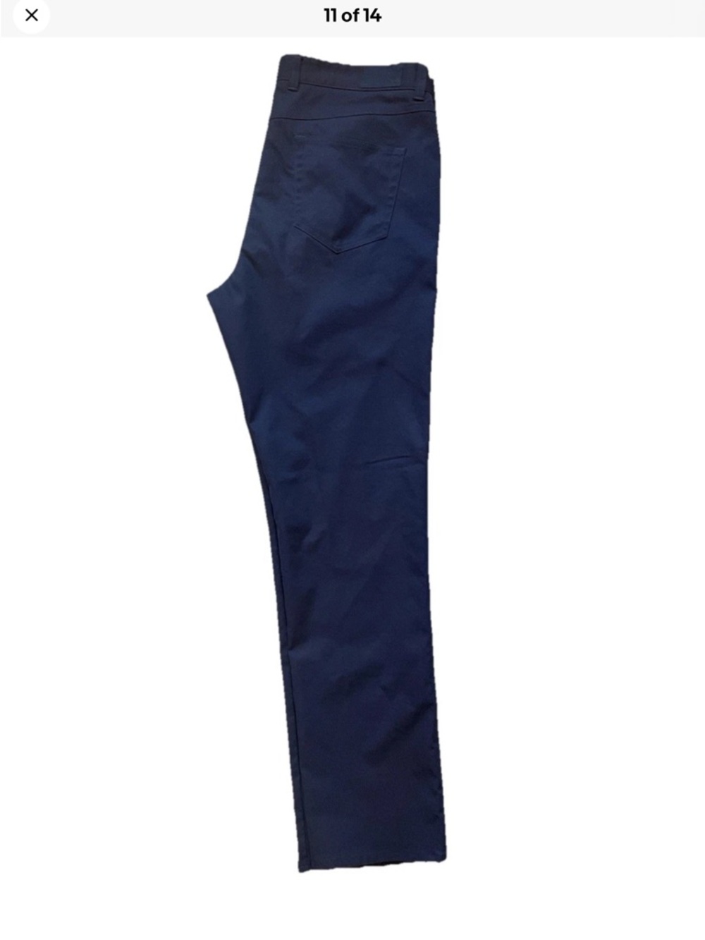 Peter Millar Men's Performance 5-Pocket Pants In Navy Size 36x32 - Picture 11 of 14